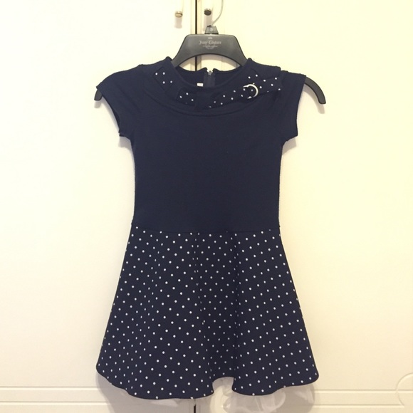 Navy Blue Girl's Bonnie Jean Dress