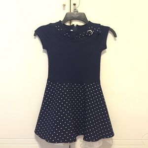 Navy Blue Girl's Bonnie Jean Dress