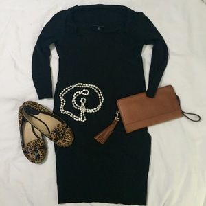 Banana Republic fitted LBD sweater dress