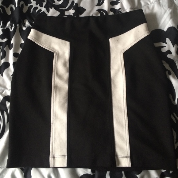 Black and white skirt