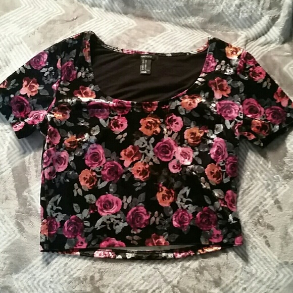 Floral crop top from forever 21