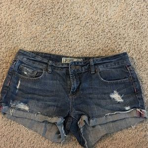 PINK denim shorts