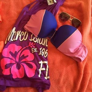 Purple XL Swim Top- Purple Beach Tank