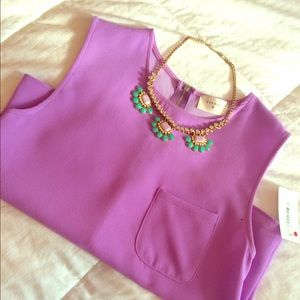 NWT red dress boutique purple tank