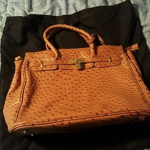 Just Fab never used camel brown tote