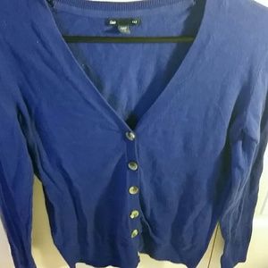 Gap Royal blue v neck cardigan