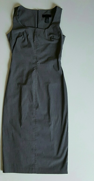 Express Dresses & Skirts - Classy Express Grey Mid-shin Bodycon Dress