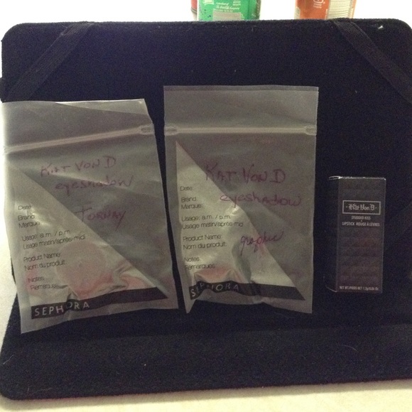 Kat Von D makeup samples