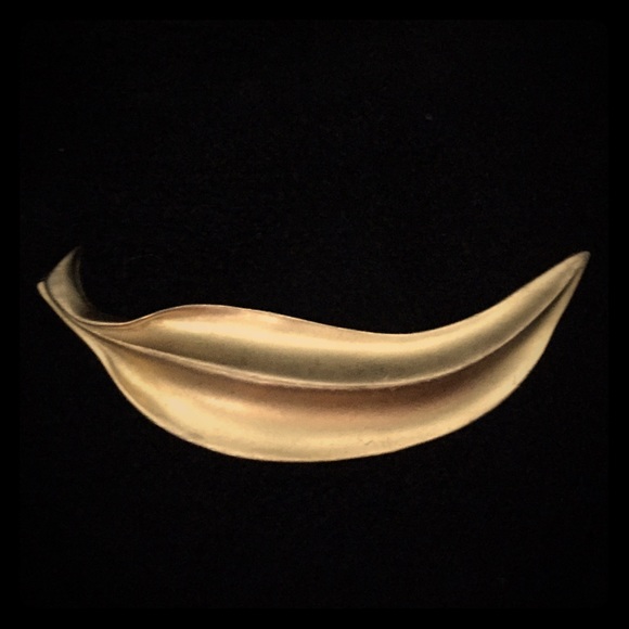Vintage Gold Tone Figural Banana Brooch