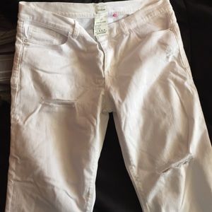 White Boyfriend Jeans