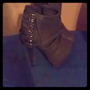 High heel booties
