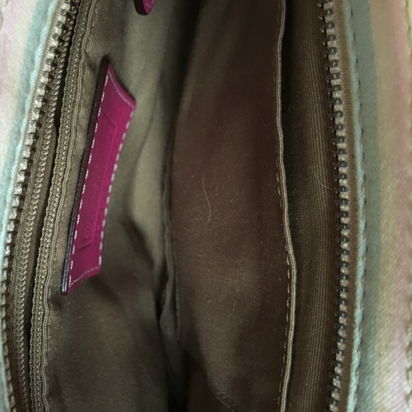 Authentic Coach Bag Spring Striped Small - Picture 3 of 4