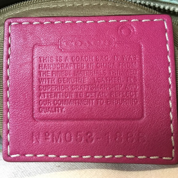 Authentic Coach Bag Spring Striped Small - Picture 4 of 4