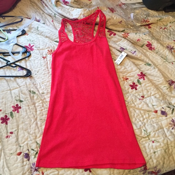 Laced red tank NWT
