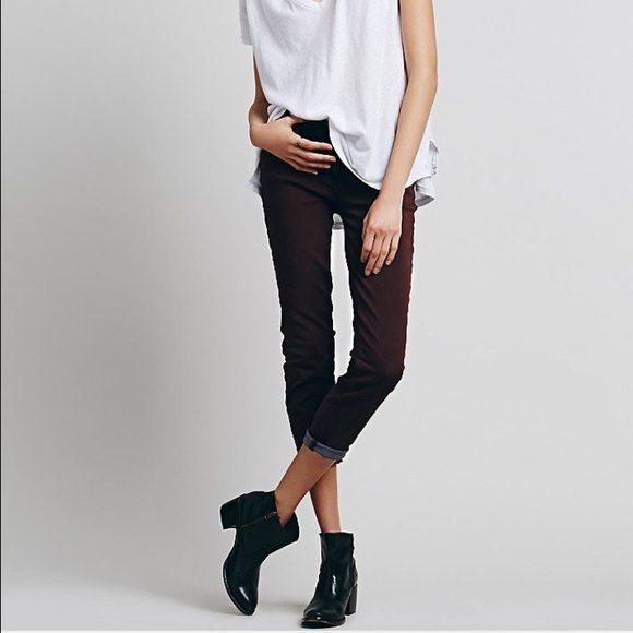 Free People Skinny Jeans in Plum Size 28