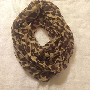 Cheetah print infinity scarf