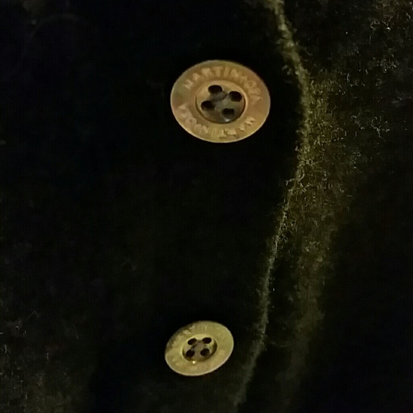 Black v neck button up cashmere sweater - Picture 2 of 2