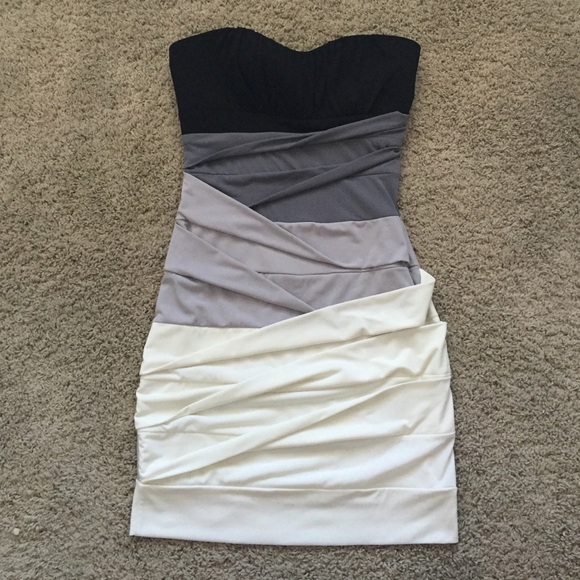 BNWT Ruby Rox black & grey dress