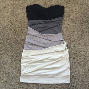 BNWT Ruby Rox black & grey dress