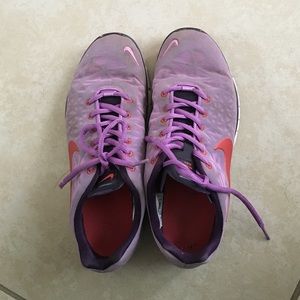 purple nike frees