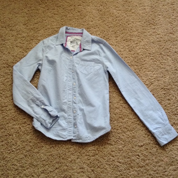 Denim-like button down - Picture 1 of 2