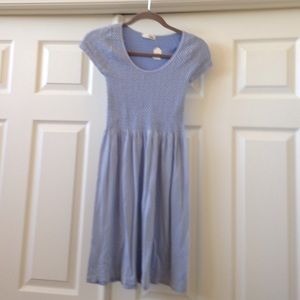 Blue short sleeve dress