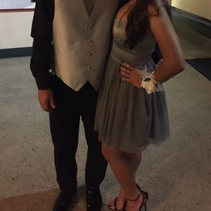 Silver Homecoming Dress