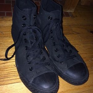 all black converse