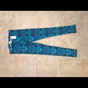 Blue & Black leggings