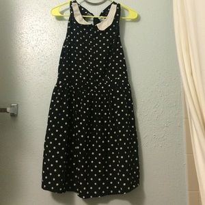 Peter Pan collar polka dot dress