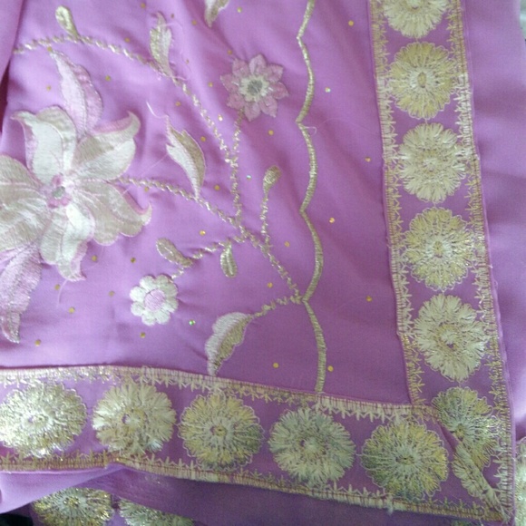 Lilac Indian Sari