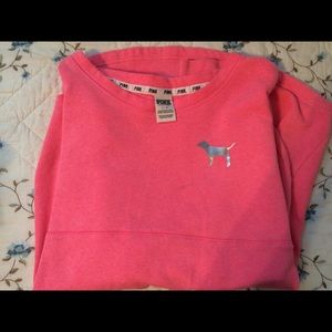 VS PINK Long sleeved shirt with metallic designs💘