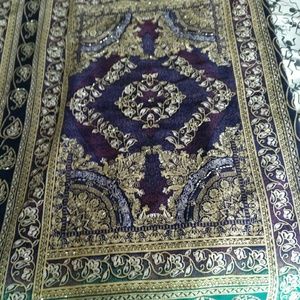 Multi colored peacock themed Indian Sari