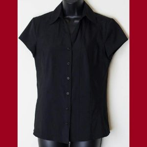 $6 Style & Co. Size XS Black Button Down Top