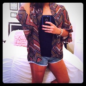Sheer Patterned CoverUp/sweater