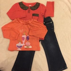 3 pcs girl toddler outfit