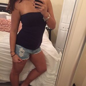 Navy / Dark Blue Tube Top