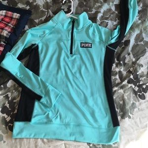 pink ultimate half zip worn once like new