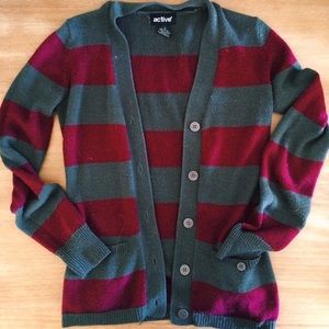 Striped Knit Cardigan