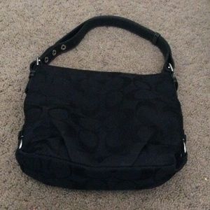 Black coach hobo bag