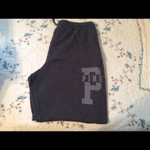 VS PINK grey boyfriend styled sweatpants💙