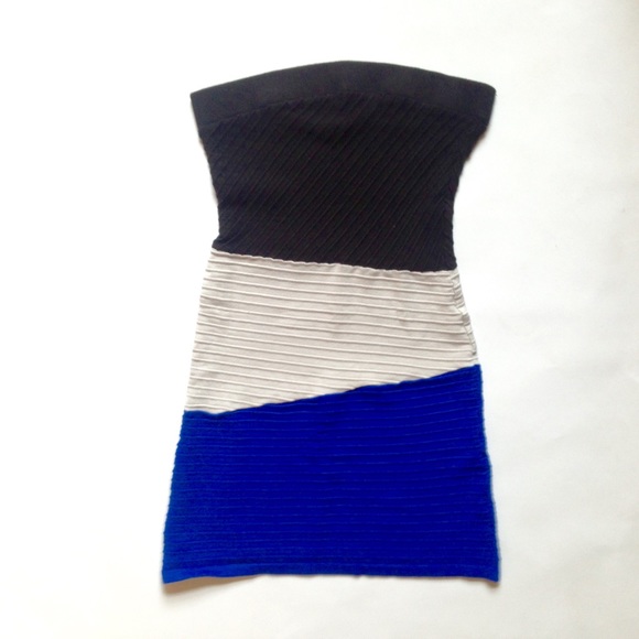 Color Block Strapless Dress - Picture 4 of 4
