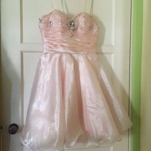 Light pink sweetheart dress