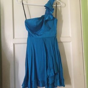 Bright blue dress, good condition