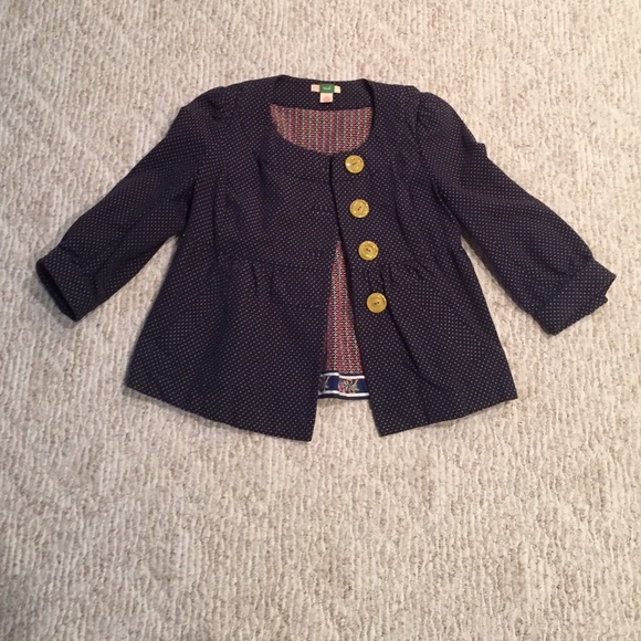 Patterned blazer-like jacket