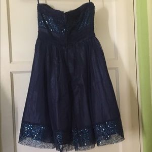 Navy Blue dress with sparkles