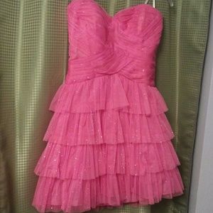 CUTE pink strapless Barbie Galinda party dress 7/8