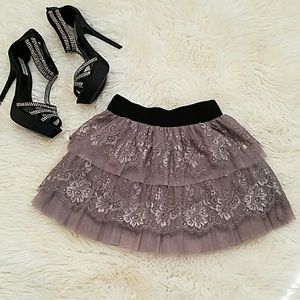 $$ Final price! Short flirty grey skirt $$