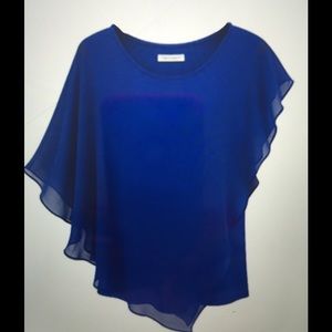 Chiffon asymmetric blouse