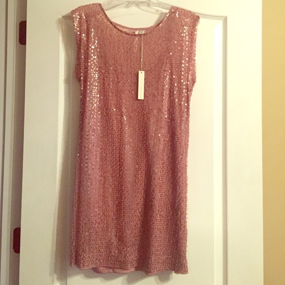Pink sequin dress - Lauren Conrad - Sz6 NWT - Picture 1 of 3